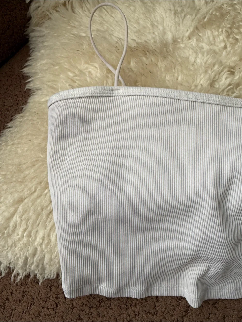 Alo Yoga Goddess Ribbed Bandeau Top